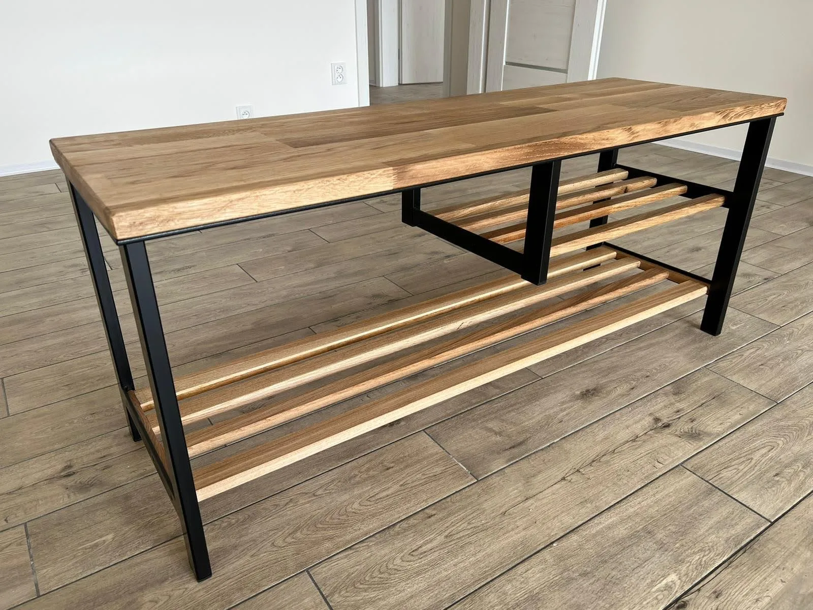 Náhled fotky 2: Botník – dub masiv, 120 × 40 × 40 cm